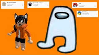 shoutout to users + Roblox the amogus plague