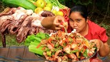 Big squid With Papaya Salad  Recipe & Cooking Squid /Cooking life