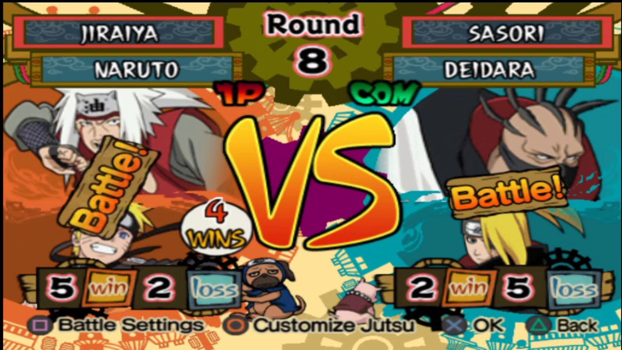 JIRAYA VS SASORI GAMEPLAY ™ Battle Games Naruto Shippuden Ultimate Ninja 5  PlayStation2 - BiliBili