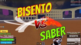 Blox Piece (Roblox) #16 : So Sánh Sức Mạnh Giữa Bisento Vs Saber và Màn Solo Chặt Trym Cực Khốc Liệt