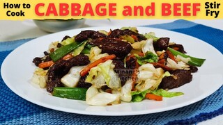 CABBAGE AND BEEF STIR FRY | Juicy And Tender Beef | BEEF STIR-FRY RECIPE | Beef And Cabbage Stir Fry