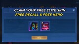 CLAIM YOUR FREE ELITE SKIN, RECALL AND HERO FROM THIS NEW EVENT || MLBB NEW EVENT