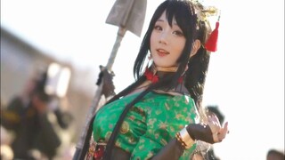 Kansai Anime Expo ญี่ปุ่น Sanguo Wushuang Sun Shangxiang COSPLAY ระดับเทพ! พี่สาวนางน่ารักมาก!