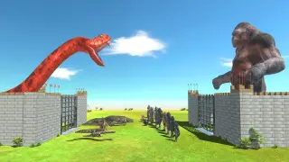 King Titanoboa vs King Goro - Animal Revolt Battle Simulator