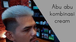 cat rambut abu abu | combi nasi cream