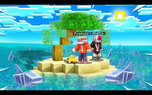ติดเกาะอยู่กับฉลามไร้กาย l Minecraft หมู่บ้านสยองขวัญ (มายคราฟ สตอรี่)