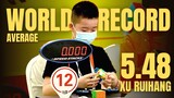 Official Rubik's cube World record Average (5.48s) - Xu RuiHang || RUBIK BMT