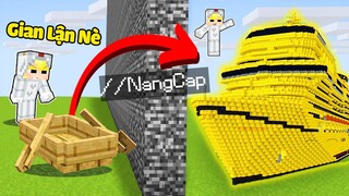 TÔ GÀ DÙNG LỆNH //NANGCAP ĐỂ GIAN LẬN THỬ THÁCH XÂY TRONG MINECRAFT KHIẾN SINH TỐ BẤT NGỜ