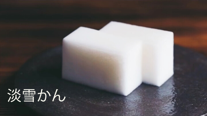 【Food】How to make traditional Japanese Confectionery, Awayuki Wagashi