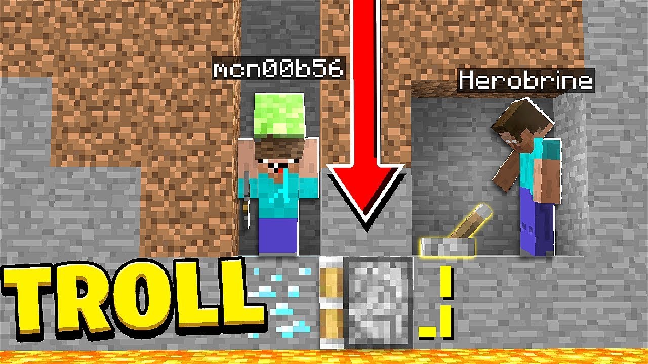 So I TROLLED mcn00b56 as HEROBRINE in Minecraft! - BiliBili