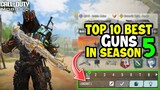 Top 10 Best Guns in Season 5 CODM 2024 | Gunsmith Loadout/Class Setup | Cod Mobile