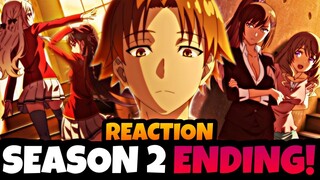 ENDING 2 | CLASSROOM OF THE ELITE | SEASON 2 | YOUKOSO JITSURYOKU | REACCION | ED