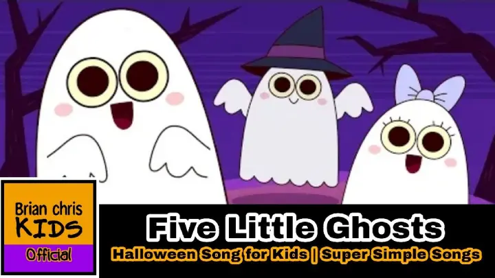 Five Little Ghosts | Halloween Song for Kids | Super Simple Songs