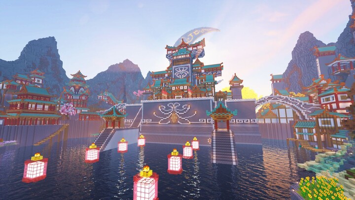 【MC Lan Yinsheng ขอแสดงความยินดี】พระจันทร์สีเงินและน้ำใส พระราชวังคางคกสะพานทอง - Lanyue Pavilion