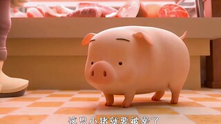 The little pigs in the pork shop are so cute with their strong desire to survive.