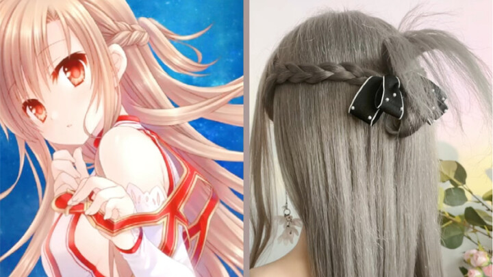 Tutorial rambut selendang Sword Art Online Asuna yang sama |.