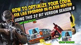 How To Optimize Your Gameplay In-Game Clash In Codm Season 8 Reduce Framedrop Lag Hang in Game-Clash