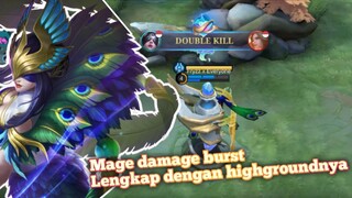 Salah satu mage paket lengkap !? Damage burst !? escape ada !?Highground ada | Mobile legends