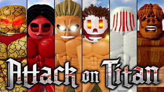 รวมไททันบรรพบุรุษทุกตัวในเกม Roblox : Typical Titan Shifting Game