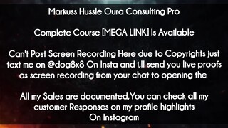 Markuss Hussle Oura Consulting Pro course download