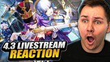 The New Genshin Impact Update Is CRAZY | 4.3 LIVESTREAM REACTION