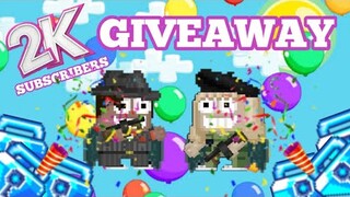 2K SUBSCRIBERS GIVEAWAY | GROWTOPIA