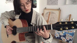A girl covers Justin Bieber's "Love Yourself" with guitar