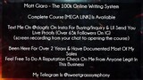 Matt Giaro Course The 100k Online Writing System Download