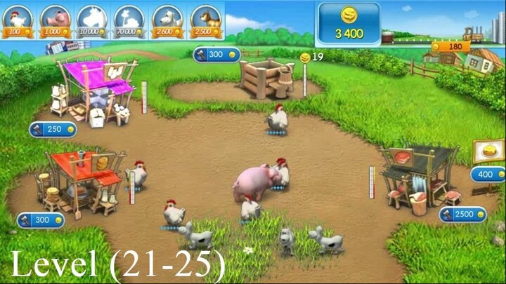 Farm Frenzy 2 Full Gameplay (Level 21 to 25)