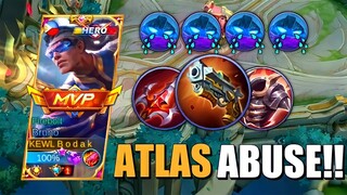 ATLAS ABUSE | BRUNO BEST BUILD AND EMBLEM SEASON 24 | Mobile Legends Bang Bang