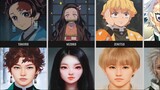 Real Life Version of Demon Slayer Characters