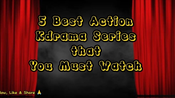 5 Best Action Korean Series ✅💯