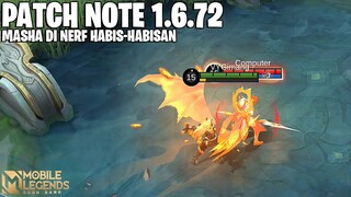 FRAGMENT SHOP UPDATE, MASHA NERF, FANNY NERF, BADANG BUFF - PATCH NOTE 1.6.72 | #codashopTHRan