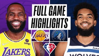 LAKERS at TIMBERWOLVES | FULL GAME HIGHLIGHTS | March 16, 2022 | NBA Regular Season | NBA 2K22