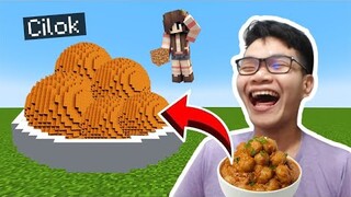 APAPUN YANG KUMAKAN , MEREKA HARUS BUILD DI MINECRAFT 🤣