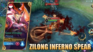 SCRIPT SKIN ZILONG INFERNO SPEAR FULL EFFECTS NO PASSWORD - MOBILE LEGENDS