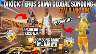 PRANK GLOBAL TAMPILAN BOT DI KICK SAMA SCAR TITAN SOMBONG?! GW AJAKIN BY1 LANGSUNG - FREE FIRE