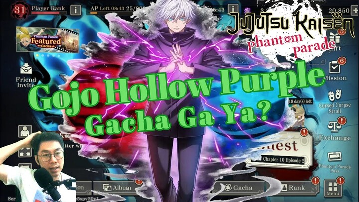 🔥GOJO HOLLOW PURPLE🔥 DIGACHA GA YA❓ [JJK Phantom Parade]