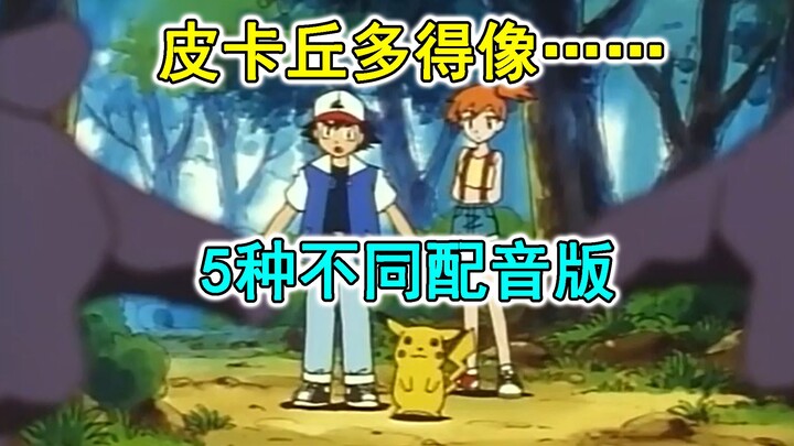 【宝可梦】5种不同版本的“皮卡丘多得像是……”