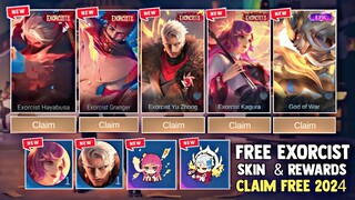 NEW EXORCISTS EVENT! CLAIM YOUR FREE EXORCIST SKIN AND EPIC SKIN + REWARDS! | MOBILE LEGENDS 2024