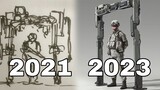 How was the doorframe robot designed in "The Wandering Earth"?