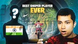 ROLEX REACTS to GREATEST SNIPER PLAYER EVER IN PUBG MOBILE (AKKI2OP GAMING)
