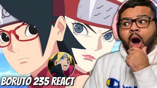 SARADA VS BUNTAN?! INFILTRADOS NA ILHA DOTOU | React/Comentários | Boruto EP 235