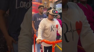 Funny virtual reality reaction 😁 VR WORLD VELANKANNI #funnyvideo #shorts #velankanni #funny#vrworld