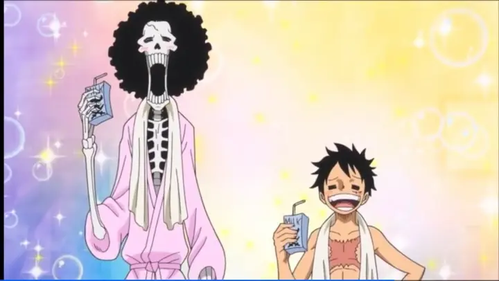 Luffy and Brook Milk Regeneration technique! One Piece funny moments Episode 827