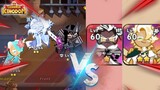 Crunchy Chip & Clotted Cookie vs. Dark Cacao, Sea Fairy & Frost Queen Cookie! 3v2 ⚔️