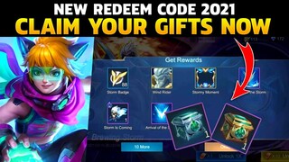 2021 NEW REDEEM CODE CLAIM FREE REWARDS NOW || MOBILE LEGENDS