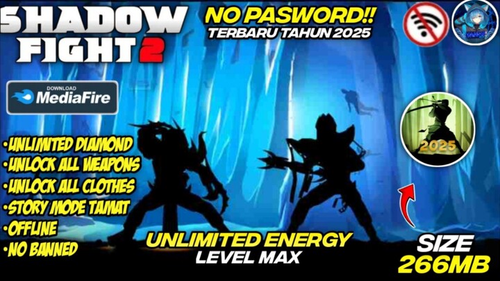 UPDATE!! Shadow Fight 2 Mod Apk Terbaru 2025 Offline Versi Download Lebih Mudah