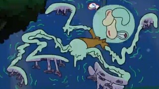 Squidward tertipu dan dibawa ke bulan dalam keadaan linglung, hampir jatuh hingga mati!