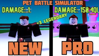 I SPENT 2 HOURS AND I GOT THE NEW LEGENDARY HALLOWEEN PET IN PET BATTLE SIMULATOR